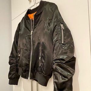 Satin bomber jacket